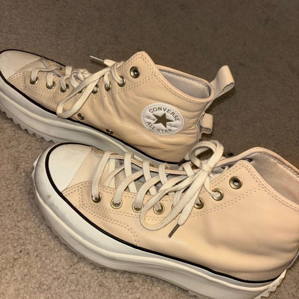 Converse Beige High-Top Sneakers